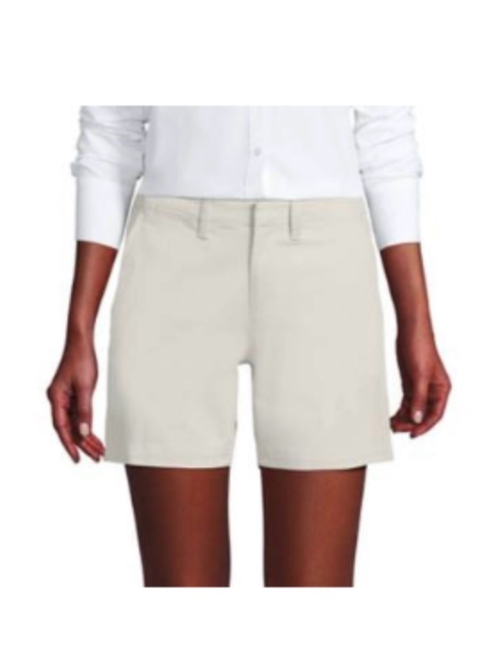 Lands End Classic Women's Chino 7 inch Shorts